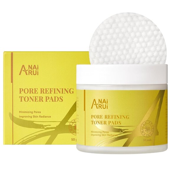 ANAI RUI Pore Minimizing Pads, with Witch Hazel, PHA, Salicylic Acid - 50 Pads - Picture 1 of 5